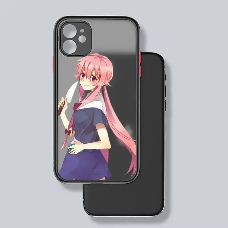 

Mirai Nikki Japan anime Phone Case matte transparent For iphone 7 8 11 12 plus mini x xs xr pro max cover