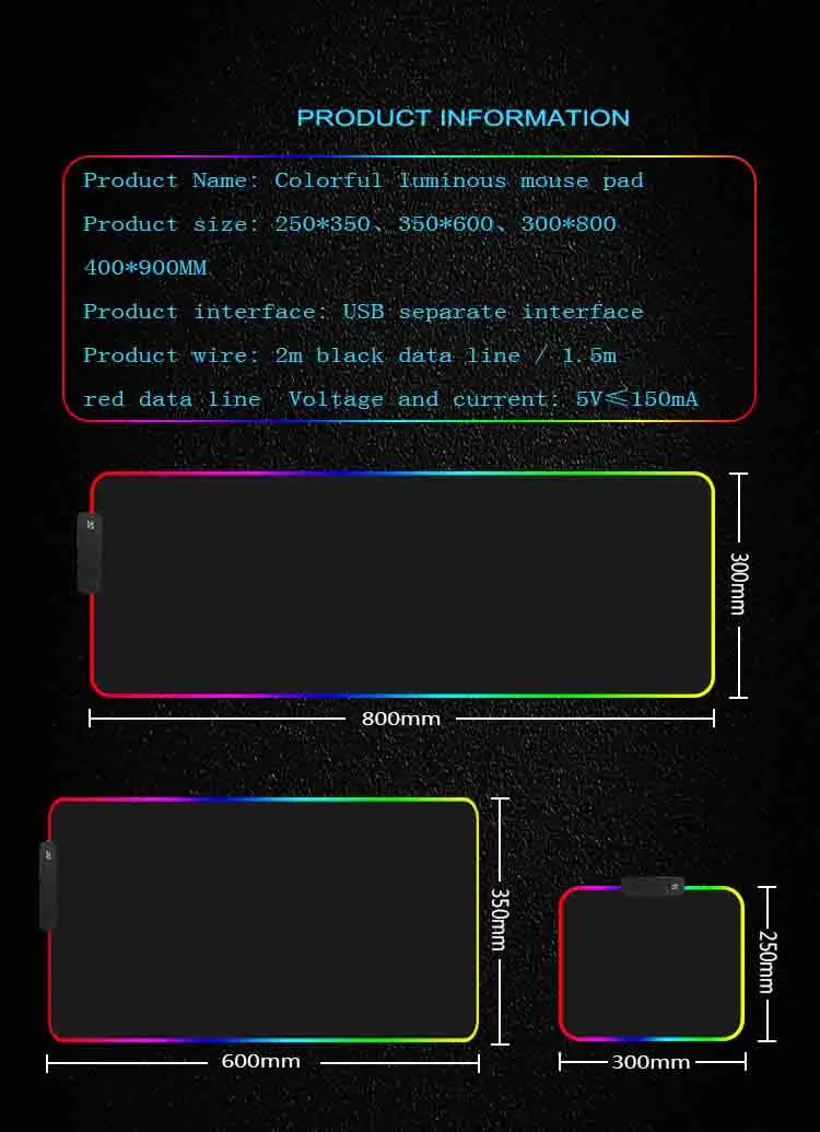 Игровой коврик для мыши светодиодный Большой геймерский коврик для мыши RGB 11Usb светодиодный компьютерный коврик с подсветкой резиновая клавиатура Настольный коврик для Csgo