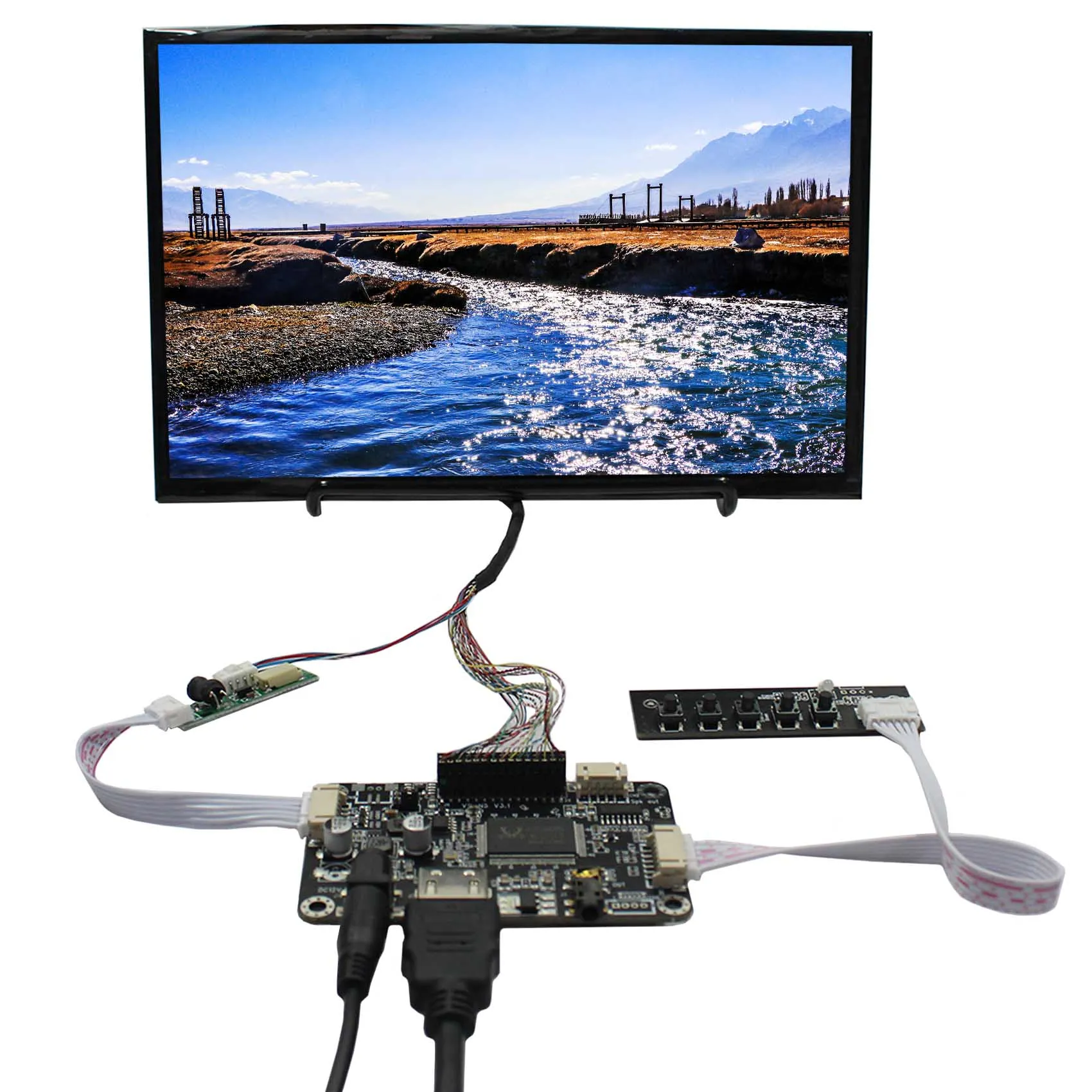 

10.1inch IPS B101UAN02.1 1920X1200 Full Viewing Angle LVDS 50pins LCD Screen with HD-MI LCD Controller Board