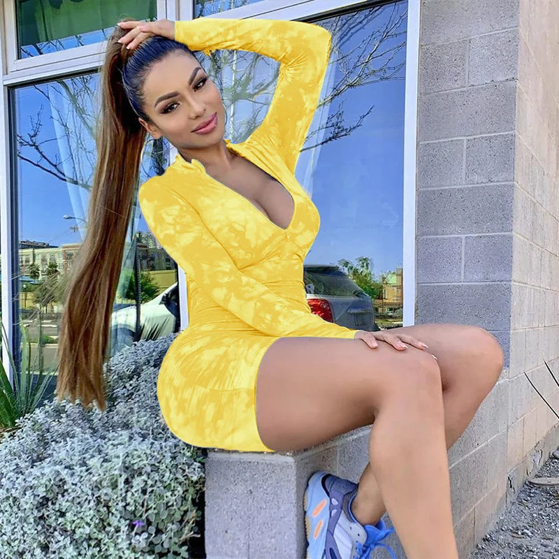 

Women's Bodycon Playsuit Ladies Casual Casual Skinny Playsuit 2020 Autumn Fashion High Waist V Neck Zipper Tight Sports Playsuit