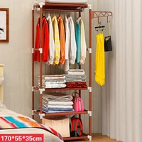 stainless steel simple coat rack assembly clothes hanger floor hanger rack handbag organizer bedroom storage holder furniture
