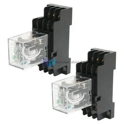 2 шт. регулятор мощности HH53P 11Pin 3NO 3NC с базовым гнездом 24 В постоянного тока|Реле| |