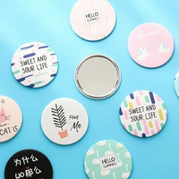 ty369 cartoon pocket mirror cute personality fashion portable round mirror mini makeup mirror gift giveaway for beauty tools