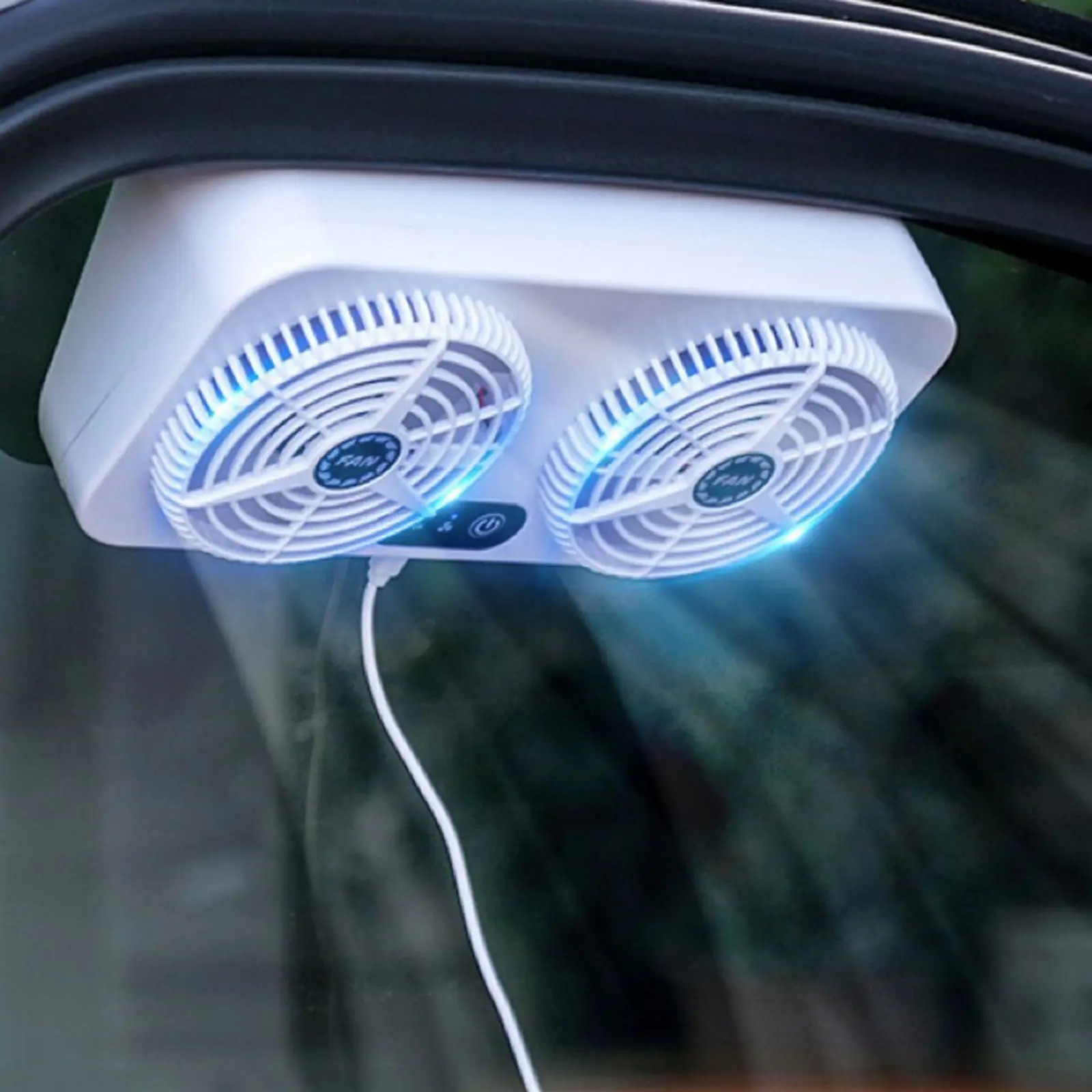 

Air Circulation Smoke Exhaust Fan Car Ventilation Fan Air Purifier Car Home Dual-use Exhaust Fan 3Gears Adjustable