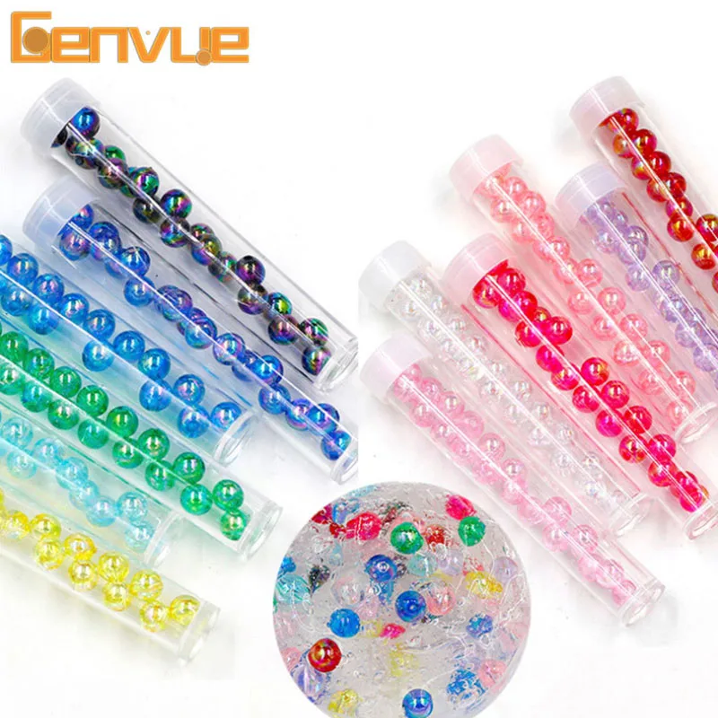 6 шт цветные частицы снежной грязи DIY бусины для слаймов добавляющий наполнитель