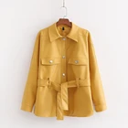 Хит продаж, зимние ботинки бизнес блузки для женщин модные Босоножки из искусственной PU кожи Элегантные женские топы с длинными рукавами, с поясом, женские ботинки