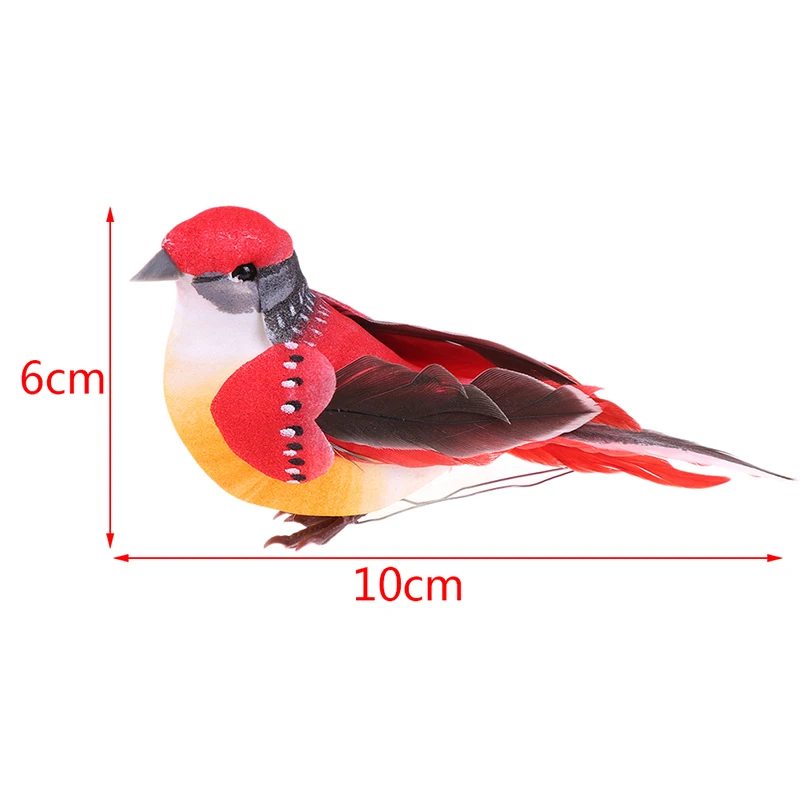 

1pcs Simulation Feather Birds Models Fake Artificial Foam Animal Wedding Home Garden Ornament Miniature Decoration