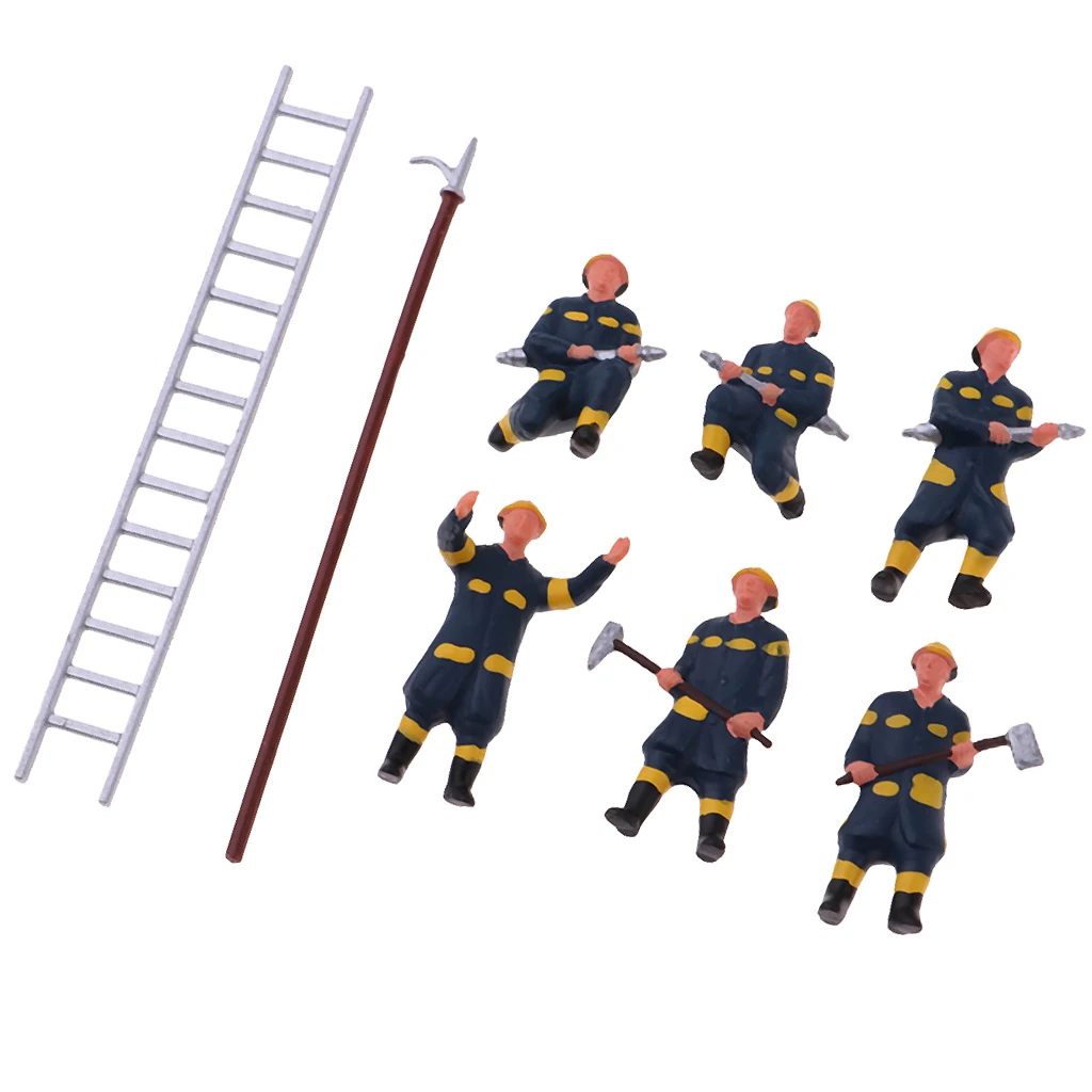 Масштаб 1:87 фигурки пожарных в стиле хо|Наборы для сборки моделей| |