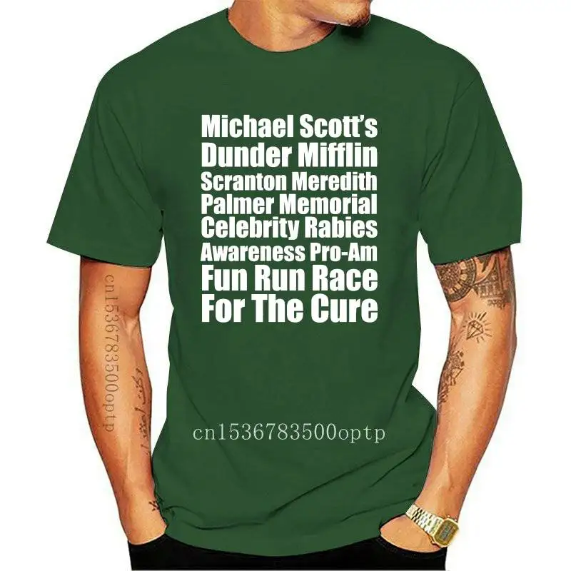 

New Michaels Scotts Dunder Mifflin Scranton Meredith Palmer Memorial Celebrity Rabies For The Cure T shirt
