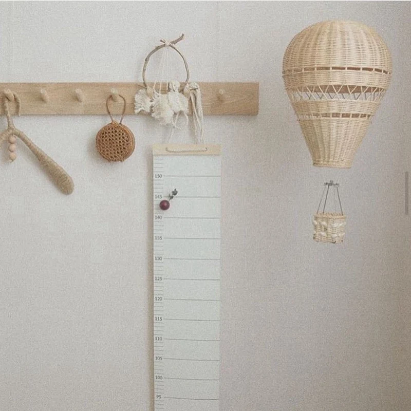 Hand-Woven Rattan Hot Air Balloon Children's Room Wall Decoration Bohemian Nursery Photo Props | Электроника
