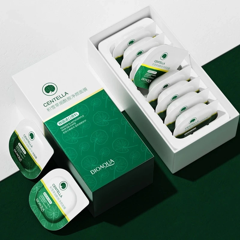 

8 Pcs Centella Niacinamide Deep Cleansing Mud Mask For Face Care Moisturize Shrink Pores Brighten Repair Water And Oil Balance