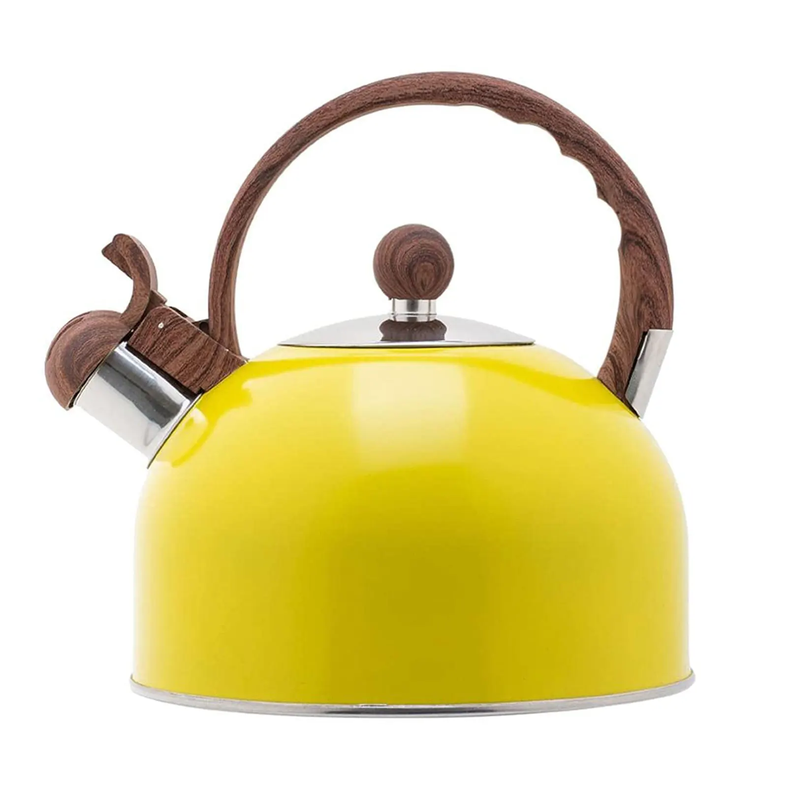 

2.5L Stainless Steel Whistling Kettle Lightweight Durable Gas Stove With Handle