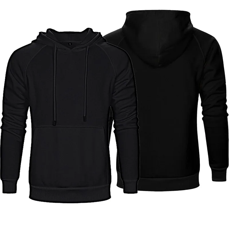Mens Color Hooded Sweatshirts Hip Hop Hoodie Men Fashion Top Thick Winter Warm Fleece High Street Solid | Спорт и развлечения