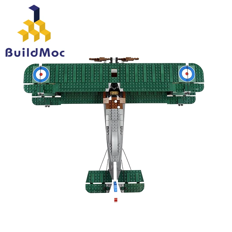 BuildMOC 10226 эксклюзивная Коллекционная серия Sopwith Camel игрушечные блоки наборы блоков
