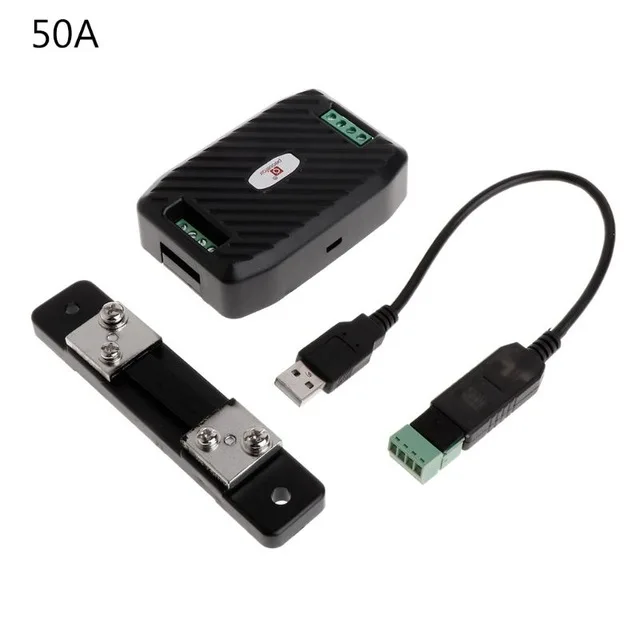 DC напряжение тока Мощность счетчик энергии Амперметр RS485 Modbus 10A 50A 100A 200A 300A шунт и