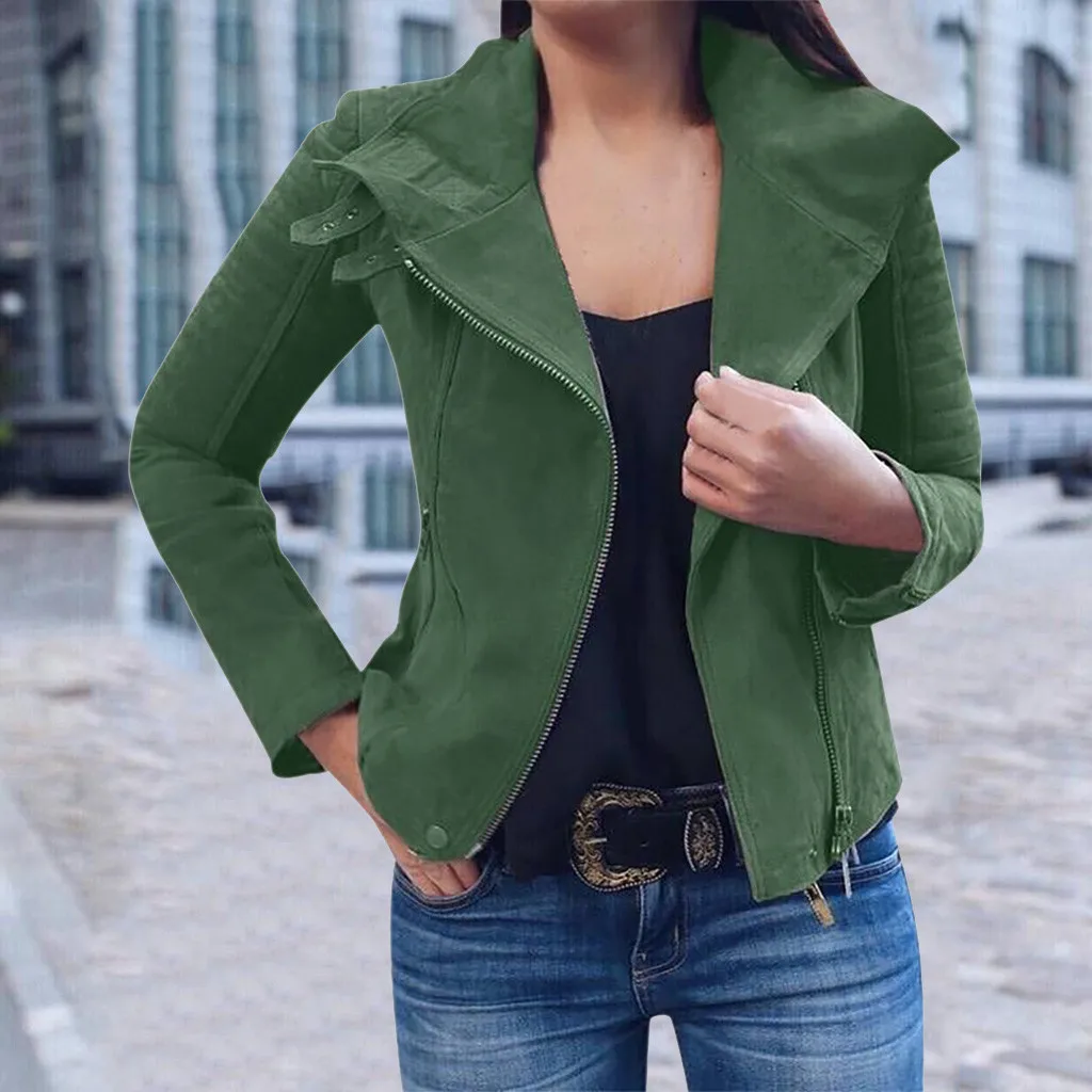 Женская Повседневная куртка бомбер на молнии с заклепками|Женские куртки| |
