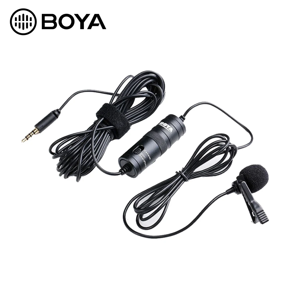 BOYA BY-M1 петличный микрофон 6 м для iPhone Android смартфон DSLR камера видеокамера ПК аудио