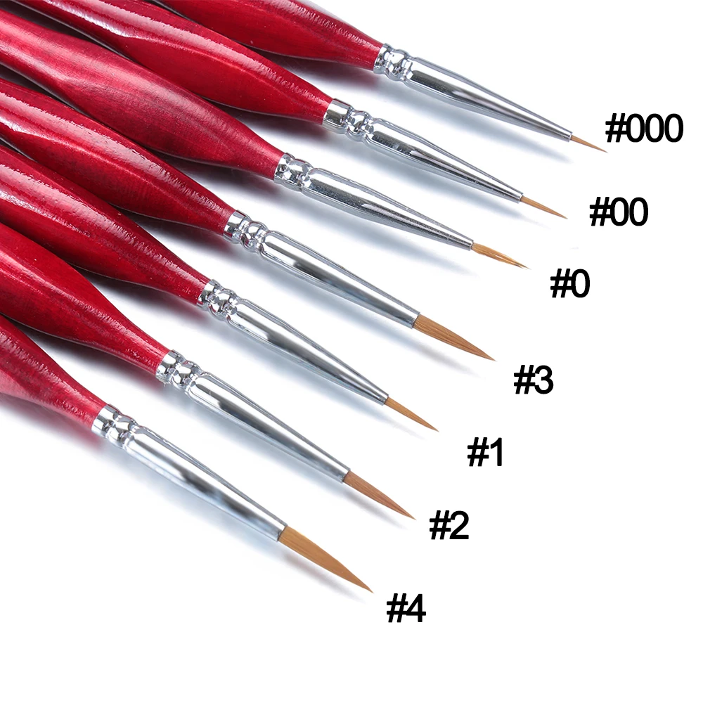 1 шт. деревянная ручка нейлоновый крючок для волос кисть рисования акварельной