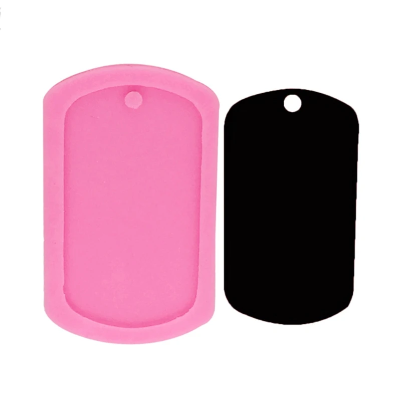 

6 Styles Round DIY Pet Listed Pendants Keychain Epoxy Resin Mold Silicone Mould M7DD