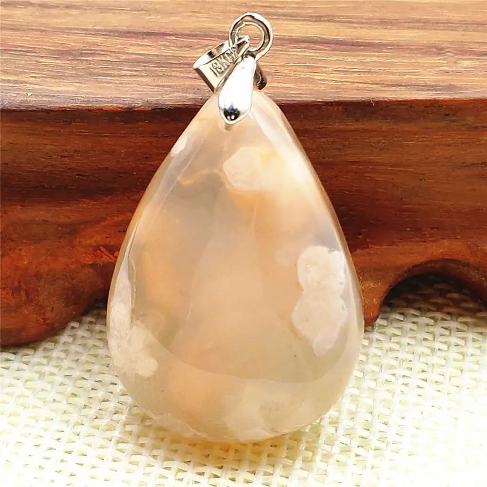 Натуральный Вишневый Агат оранжевый женский мужской кулон подарок 32x23x10 мм