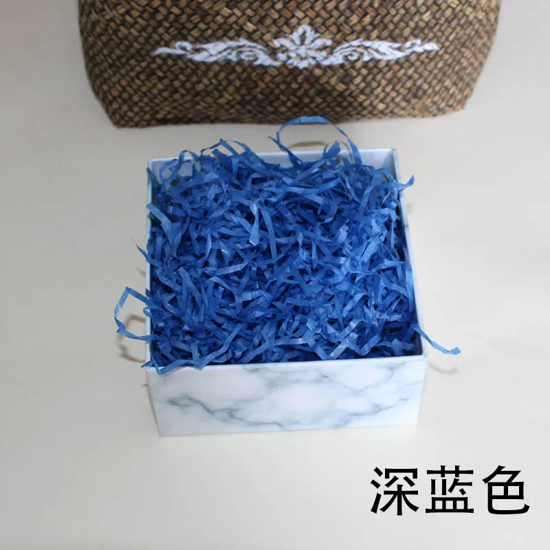 Dark Blue Поделки Бумажная рафия измельченные Crinkle бумага конфетти подарки/коробка наполнения материал День рождения/Свадебная вечеринка украшения красочные конфетти - Цвет: Dark Blue