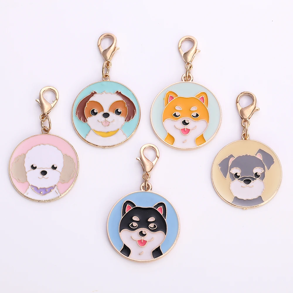 5 шт./лот модные амулеты для собак ювелирные изделия милый брелок с животными