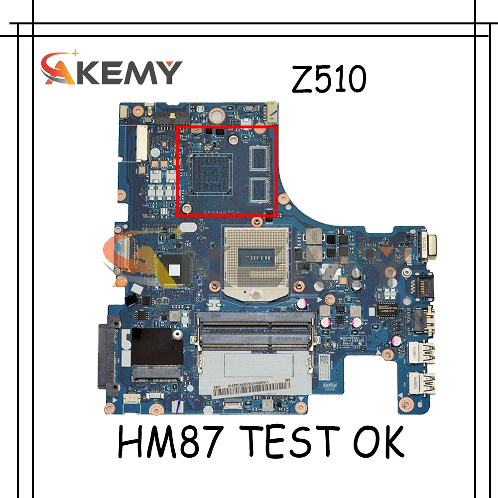 

Akemy для Lenovo Z510 Aiza NM-A181 Материнская плата ноутбука HM87 интегрированная видеокарта 100% тесты OK