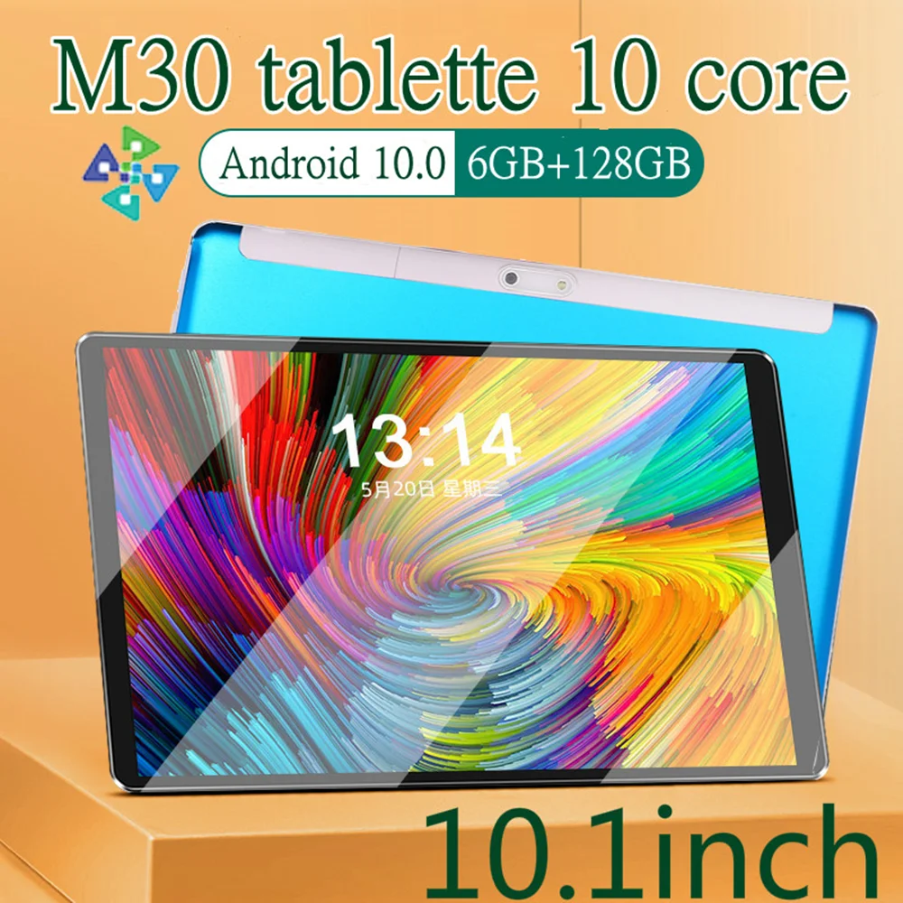 tablet android M30 Pro tablette 10.1 inch 6GB+128GB tablette Android 10.0 TABLET 4G 6000mAh 10 core android tablet pc
