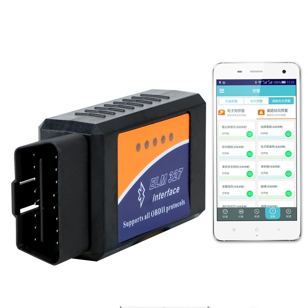 

Автомобильный диагностический сканер ELM327 V2.1 OBD2 для Android Bluetooth