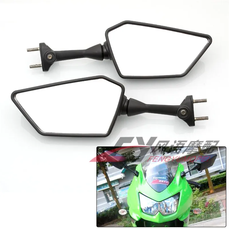 

High Quality Motorcycle Mirrors Motorbike Accessories Black for Kawasaki Ninja250 Ninja 250R EX250 Nondestructive Installation