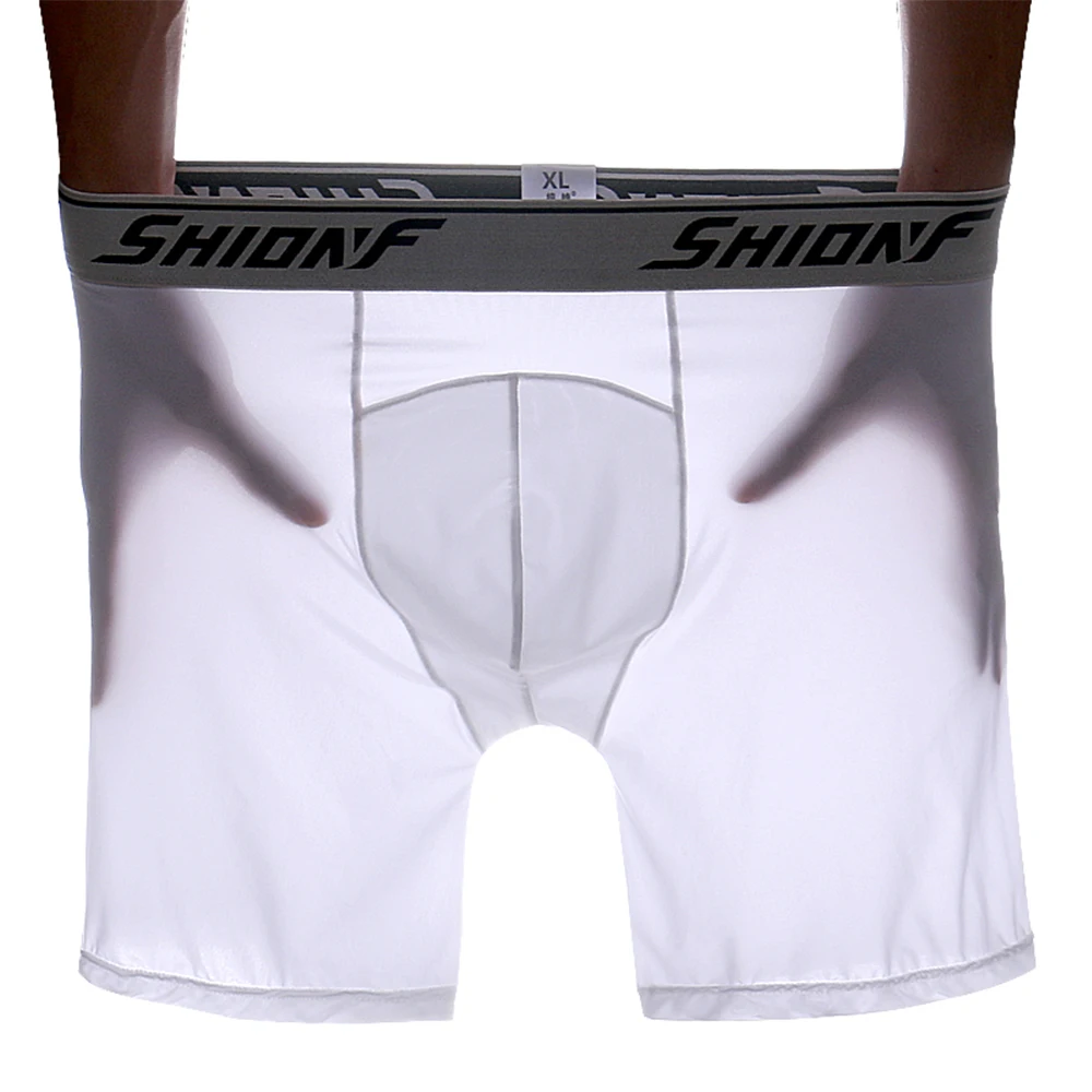 Shionf 7XL ледяные шелковые антифрикционные ножки 4 шт. длинное нижнее белье для