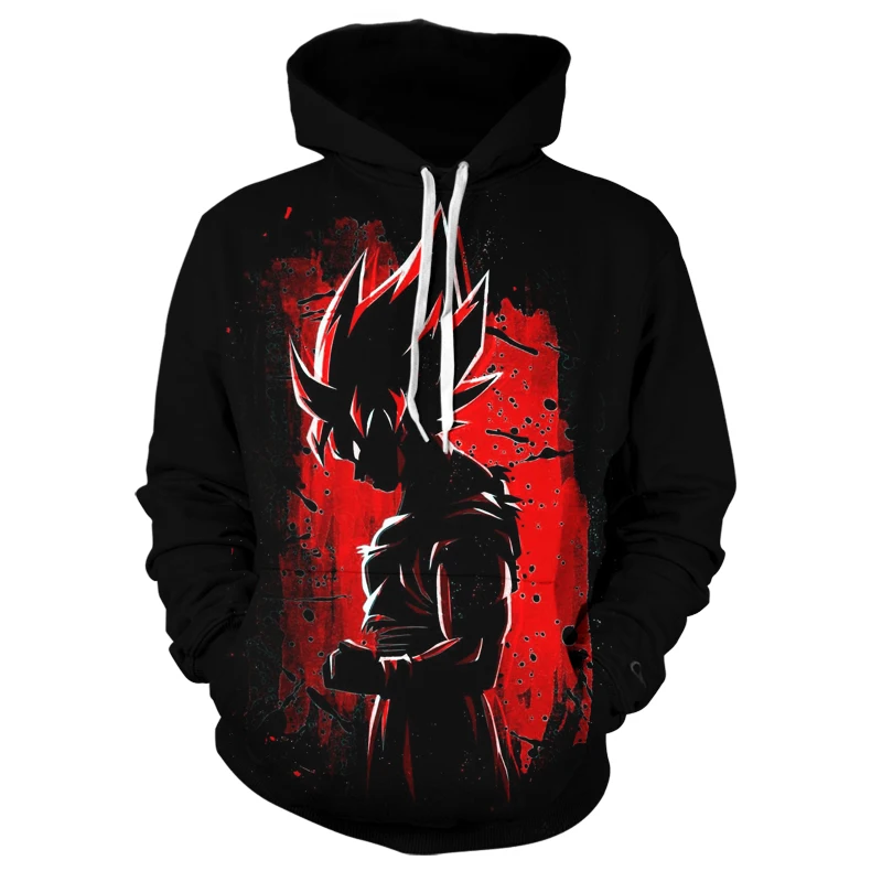 Новинка 2020 толстовка с 3D принтом Драконий жемчуг Z Goku капюшоном для мужчин и