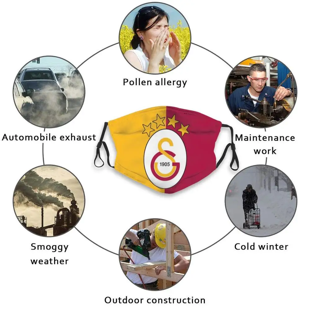 Маска для рта защиты от пыли с печатным значком | Аксессуары одежды