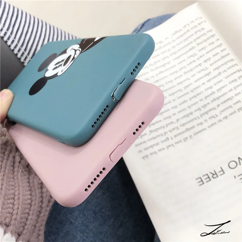 Чехол для Телефона iPhone 6, 6 s, 7, 8 Plus, X, XR, XS, Max, 5, милый, сердце, любовь, медведь, мультфильм, мягкий, ТПУ, матовый, карамельный цвет, чехол для iPhone 7plus