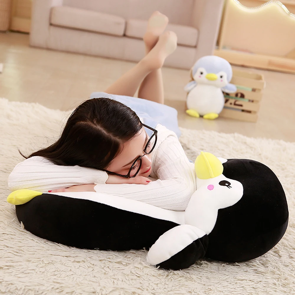 

Hot Sale 1pc 30-60cm Creative Hugging Cartoon Penguin Plush Stuffed Toys Kawaii Chubby Penguin Plush Doll Kids Toy Home Decor