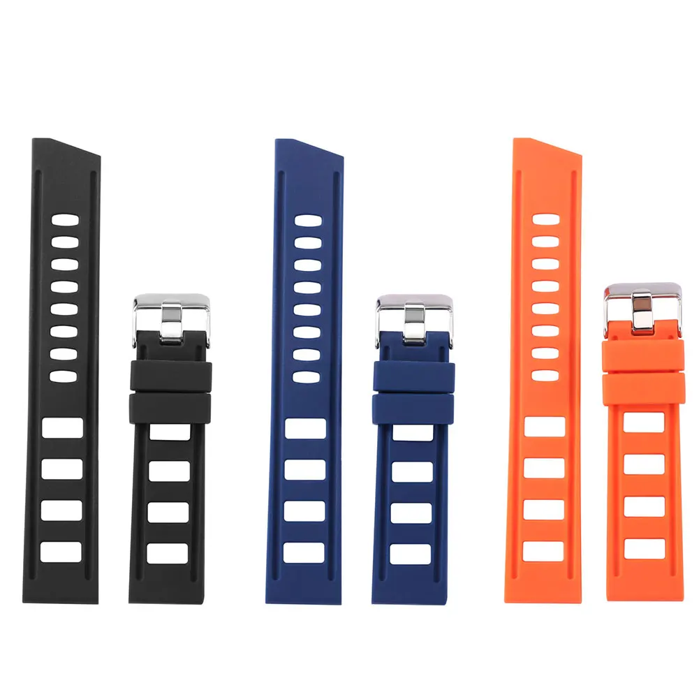 

Silicone Watch Band Strap 20mm 22mm Universal Soft Silicone Sport Watchband Bracelet Buckle Strap