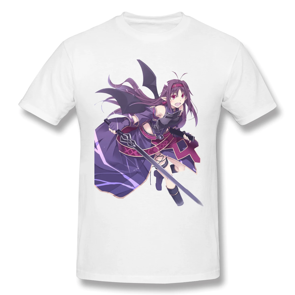Sword Art Online Мужская футболка из 100% хлопка Женская графическая юуки большие Топы |