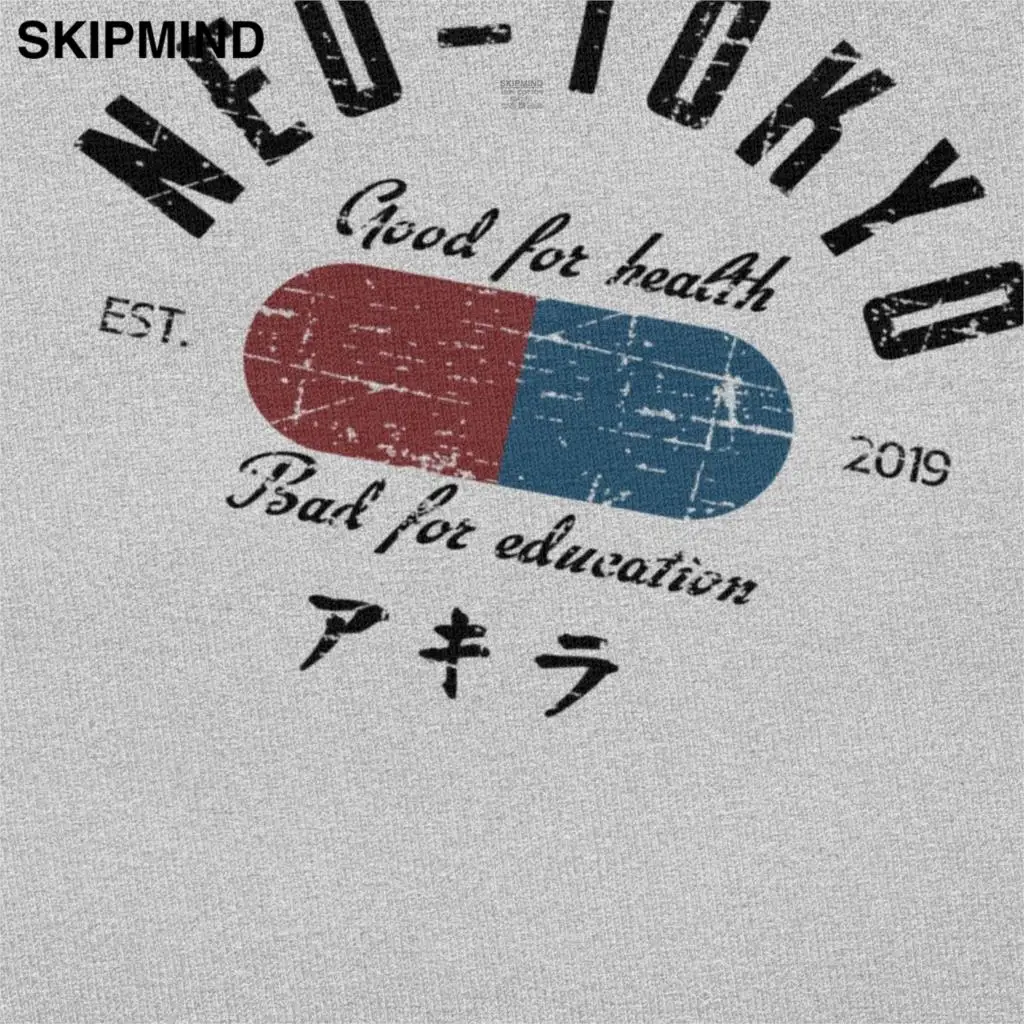 Винтажные Унисекс Акира капсула футболка для взрослых 100% хлопок Нео Токио