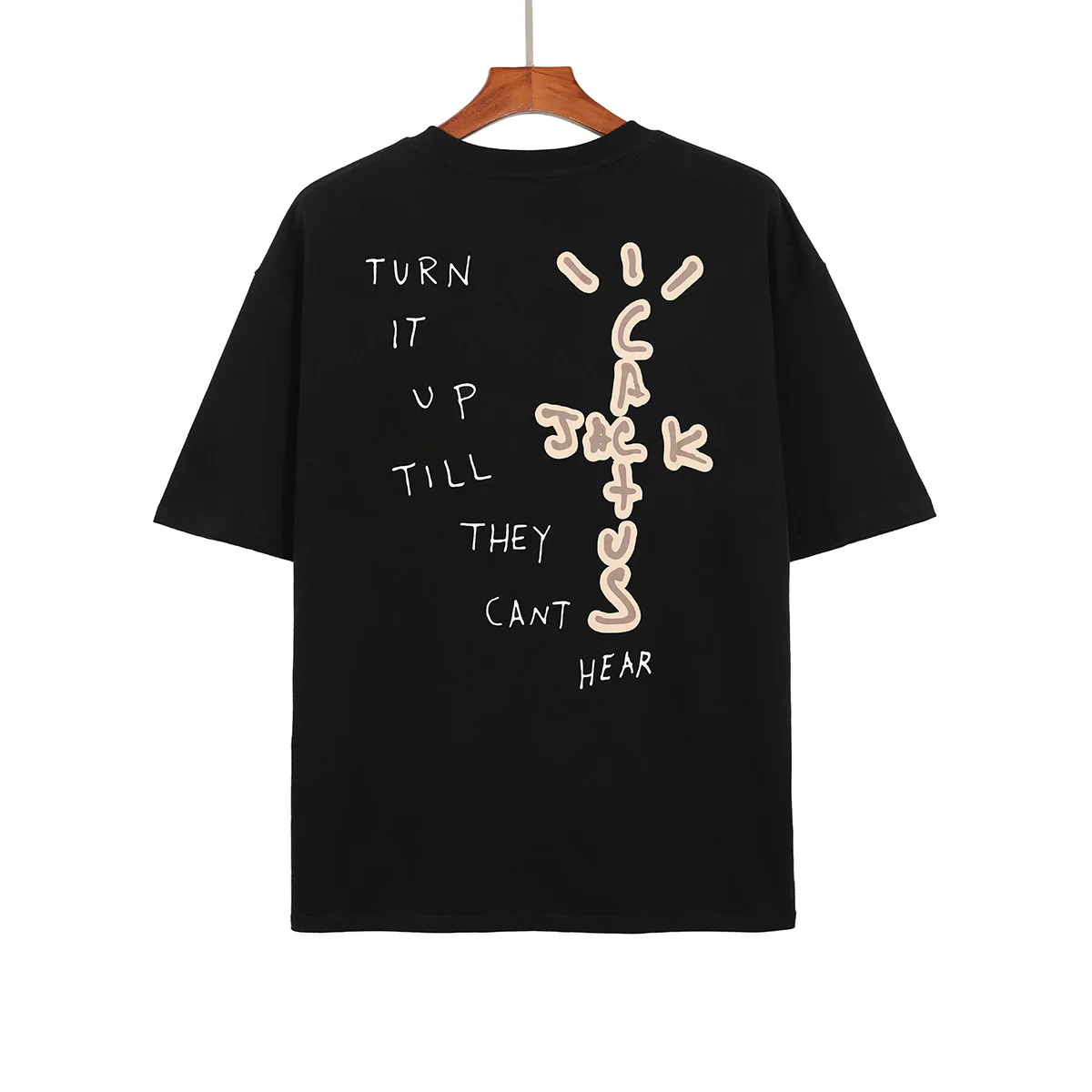 

New Top quality Cactus Jack T-Shirt Hip Hop T Shirts Quality Cotton Short Sleeves Men Women Tees