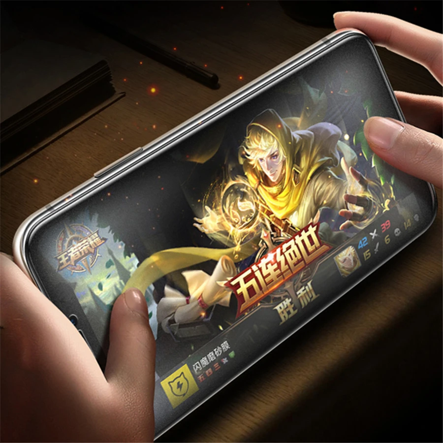 

Matte Anti-Blue-Light Tempered Glass For IPhone 11 12 Pro Max 12 Mini XS XR X Frosted Glass Screen Protectors For IPhone 8 Plus