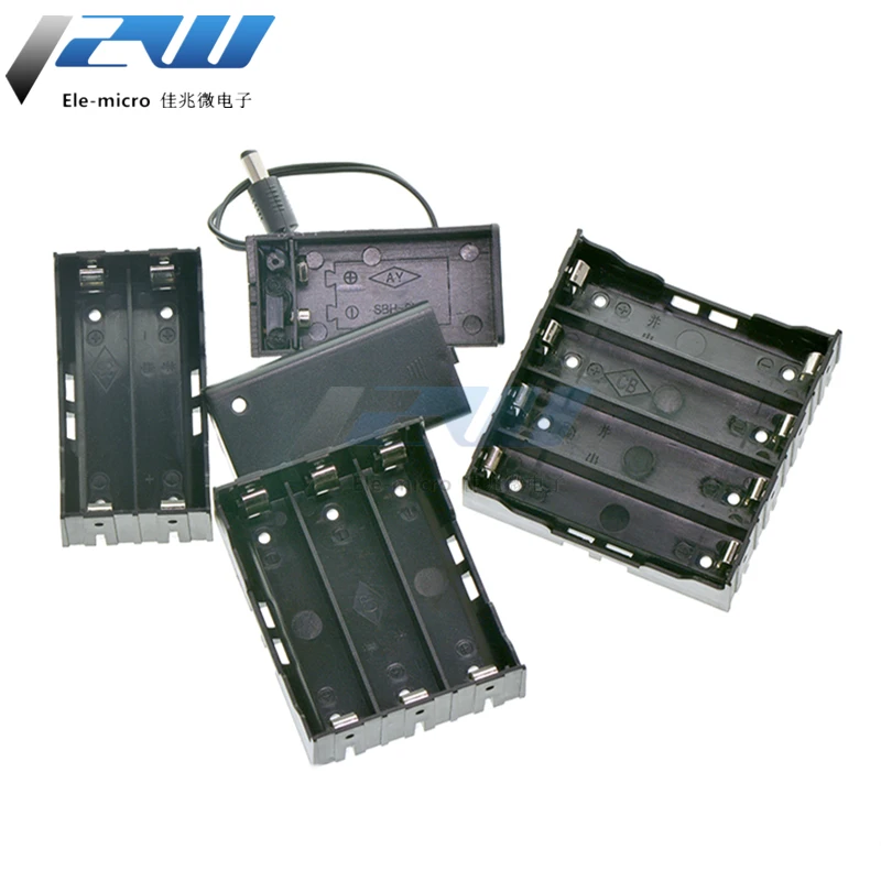 Battery box No. 5 7 and 18650 with switch cover battery holder 1 section 2 3/4/5/6/8 9V | Обустройство дома