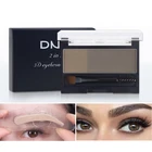 Двухцветная пудра для бровей, профессиональная палитра макияжа штамп для бровей, тени для бровей, макияж, пудра для бровей