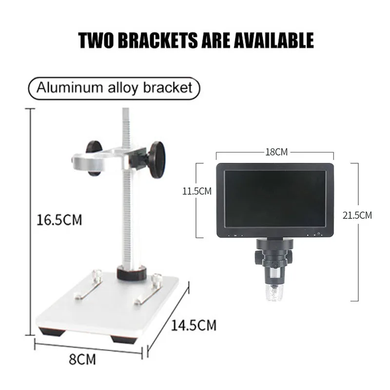 

Electron Microscope 7-inch Screen High Definition Digital Microscope Optical Digital Electronic Magnifier