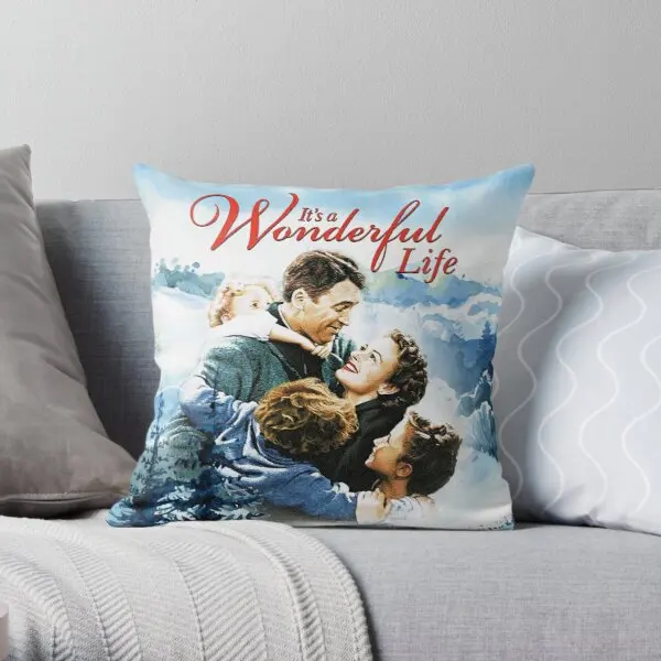 

Its a Wonderful Life scene Soft ative Throw Pillow Cover Pillow Case Cover Wedding Bed Pillows NOT Included