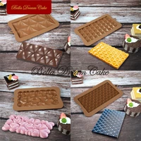 3d geometry gemsheart design chocolate silicone mold diy handmade fondant candy mousse moulds cake decorating tools bakeware