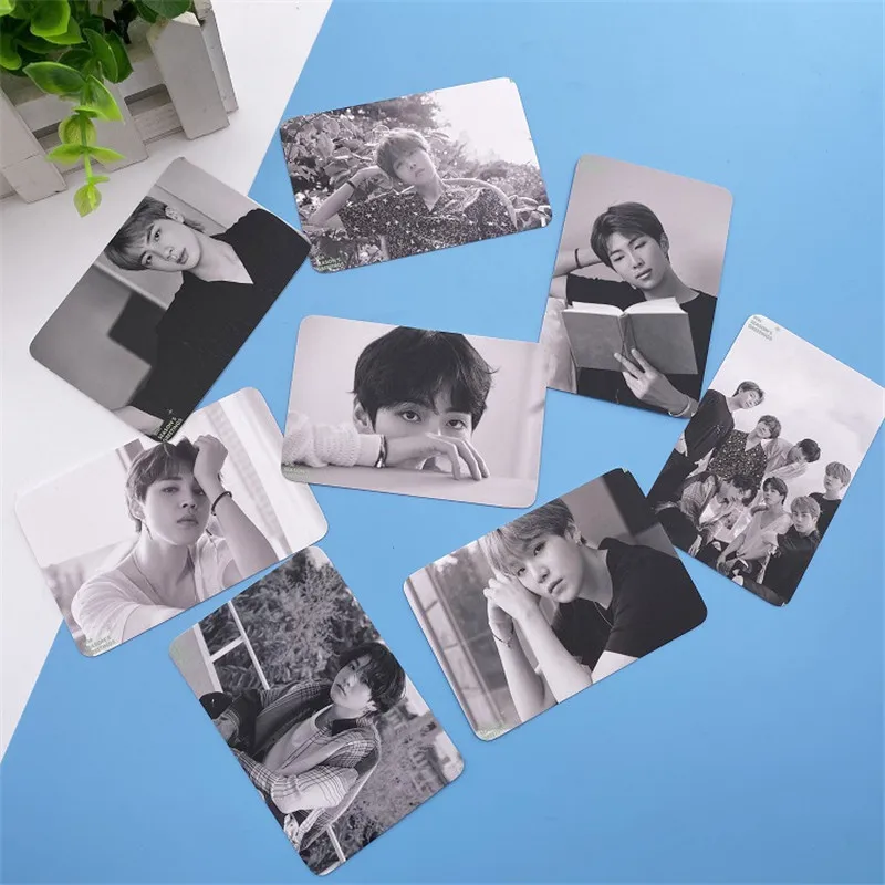 KPOP Bangtan мальчики карта душа PERSONA сезон поздравления ломо карты Фотокарта любовь себя JUNG KOOK JIMIN 64*92 мм - Цвет: B