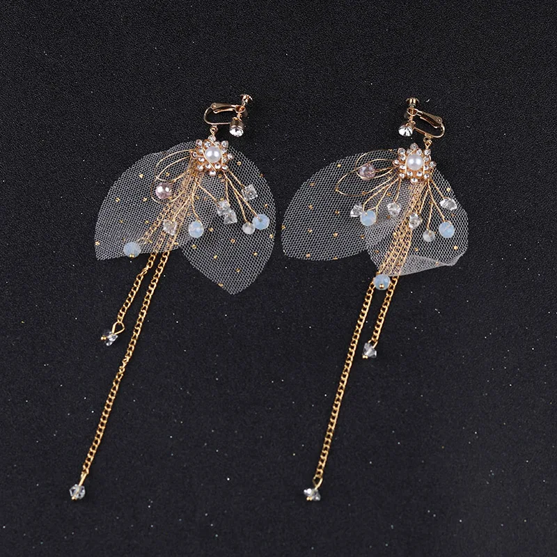 

The bride wedding dress manual headdress, crown is deserve to act the role of super sweet fairy hair hoop suit Korean silk yarn