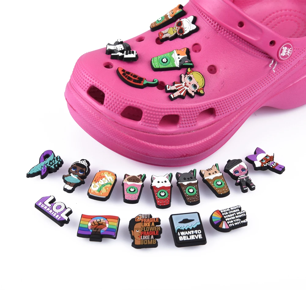 

Распродажа 1 шт. подвески для обуви милый кот аксессуары для обуви пряжка садовые украшения для обуви подходит для Croc JIBZ Рождество для детей ...