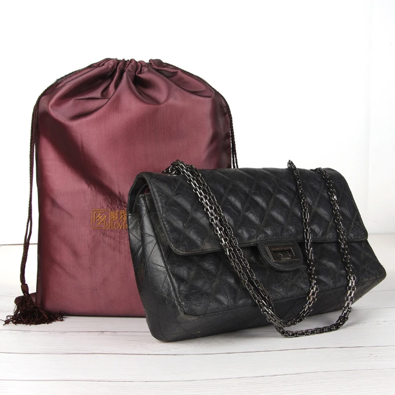 

Сумки на шнурке для обуви, 50 шт./лот, атласные, с логотипом под заказ