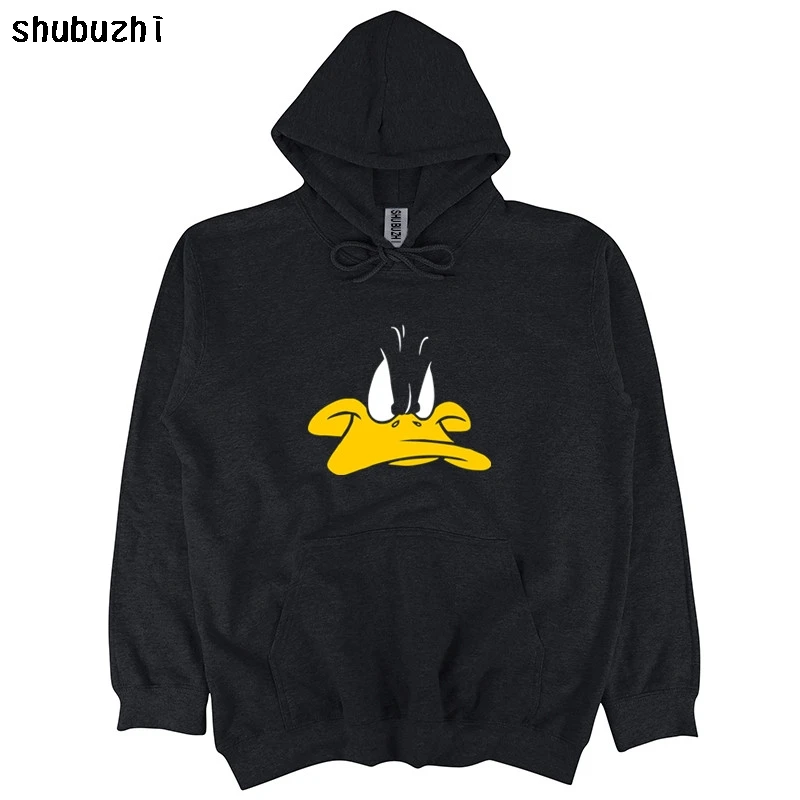Looney Tunes Даффи Дак 'Даффи лицевая Толстовка для мужчин пуловер осень весна хлопковые толстовки мужские sbz4313 - Цвет: black